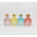 custom min frosted colored glass diffuser bottle
